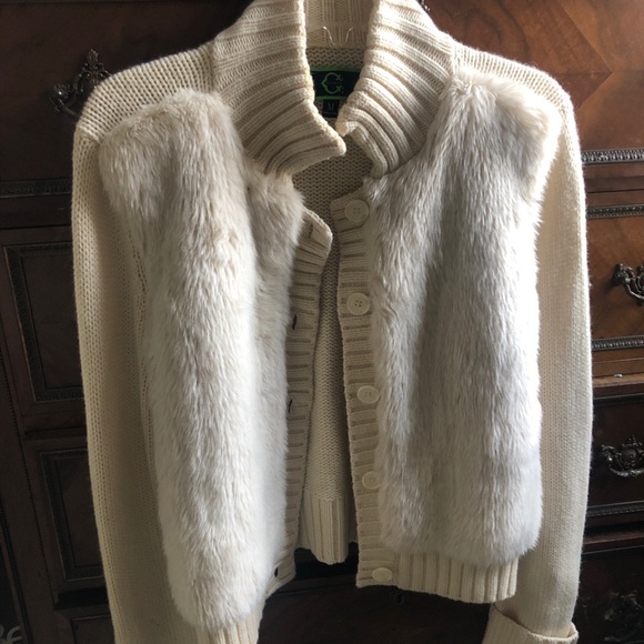 C wonder beige button front jacket m - Picture 2 of 5